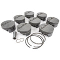MAHLE Pistons BBM FT PowerPak Piston Set for Mopar B / RB-Series with 4.350 Inch Bore and Forged Flat Top Design