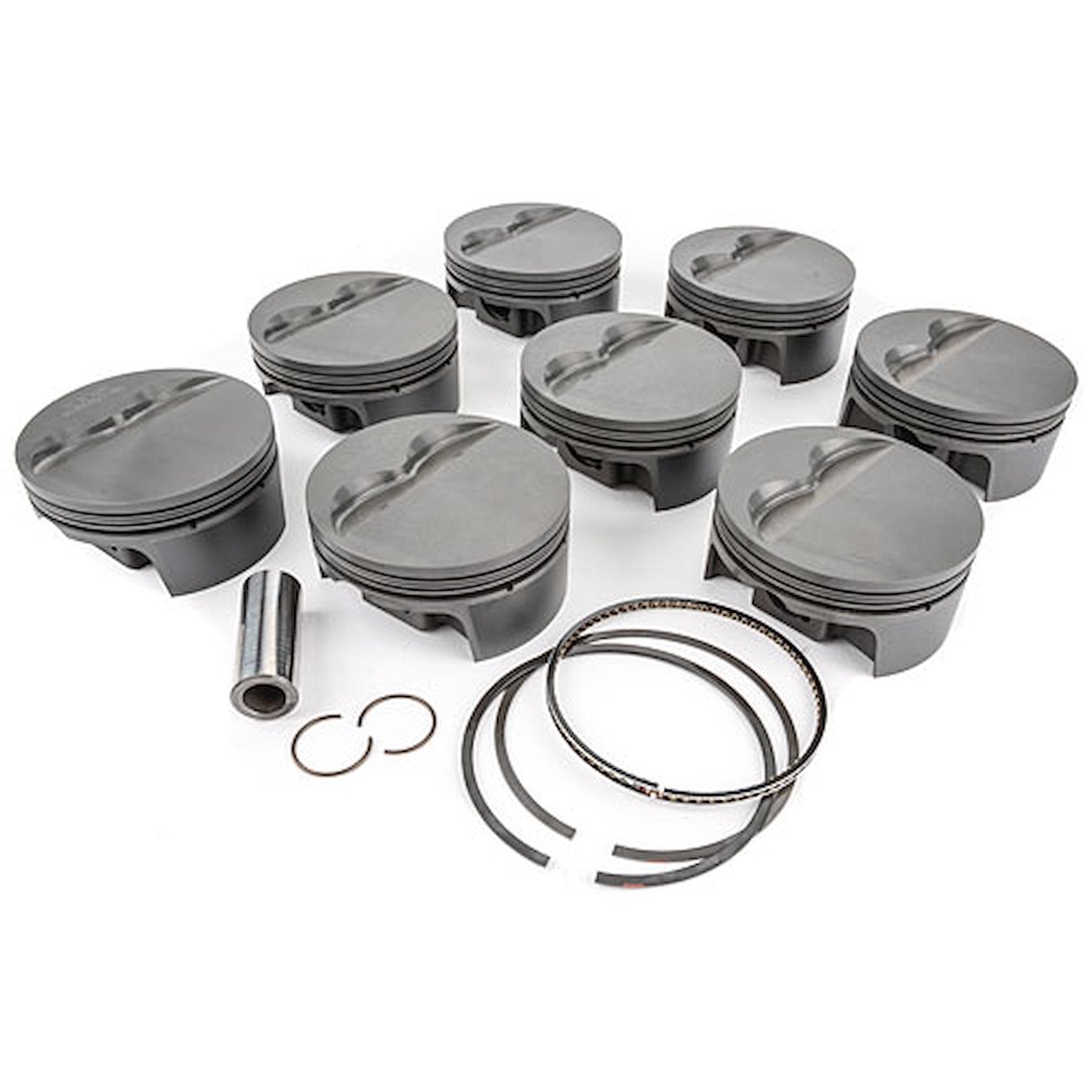 MAHLE Pistons BBM FT PowerPak Piston Set for Mopar B / RB-Series with 4.350 Inch Bore and Forged Flat Top Design