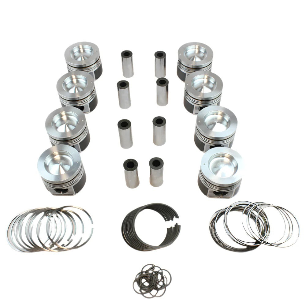 MAHLE Pistons 930036055 Duramax PowerPak Piston Set with 4.055 Inch Bore for 6.6L Engines