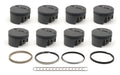 MAHLE PISTONS SBC FT PowerPak Piston Set 4.000-Inch Bore with Flat Top Design and 1.550-Inch Compression Height