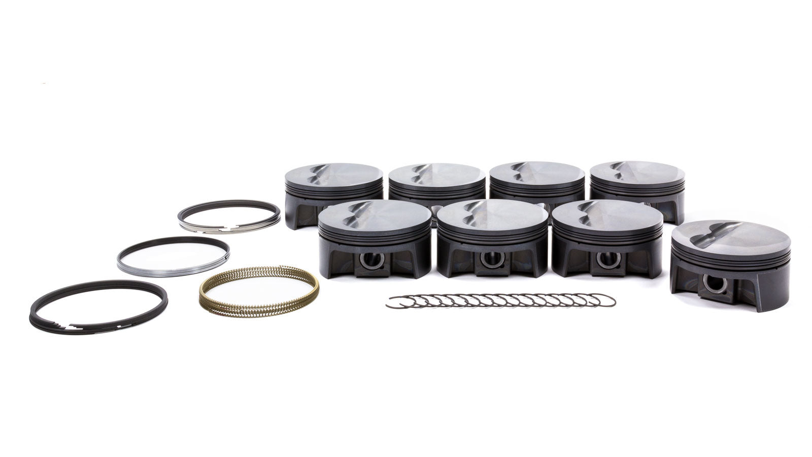 MAHLE PISTONS 930200455 SBC PowerPak Flat Top Piston Set, 4.155 Inch Bore, Forged Aluminum