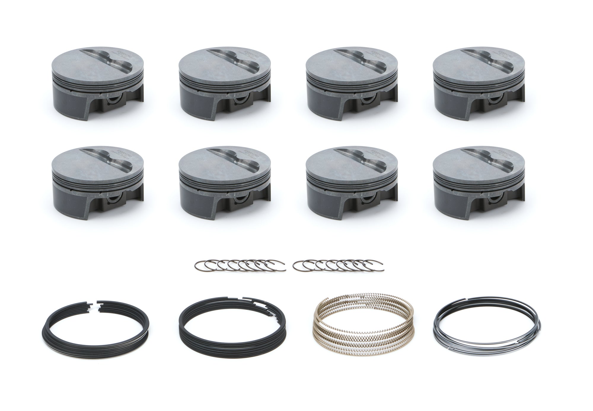 MAHLE Pistons SBC FT PowerPak Piston Set with 4.165 Inch Bore and -5.0 cc Displacement