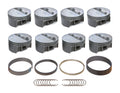 MAHLE PISTONS SBC PowerPak Flat Top Forged Piston Set 4.050 Inch Bore