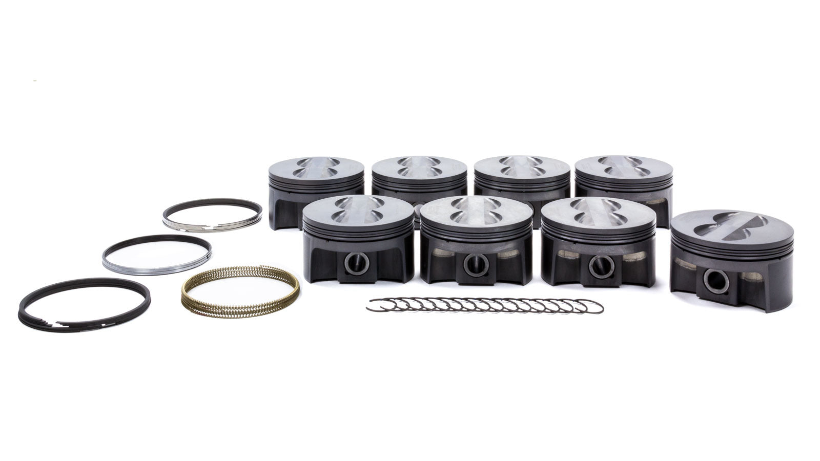 MAHLE PISTONS 930203630 PowerPak Forged Flat Top Piston Set for Small Block Chevy 4.030 Inch Bore