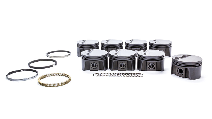 MAHLE PISTONS SBC 305 PowerPak Forged Flat Top Piston Set with 3.766 Inch Bore