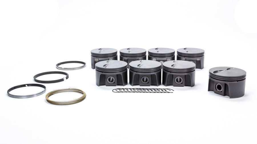 MAHLE PISTONS SBC 305 PowerPak Forged Flat Top Piston Set for Small Block Chevy with 3.796 Inch Bore