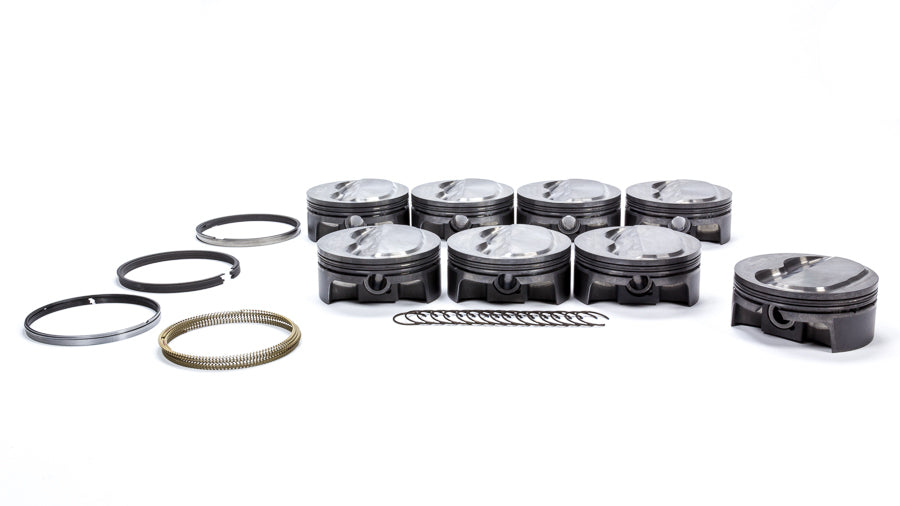 MAHLE Pistons 930208825 SBC PowerPak Dome Piston Set for Small Block Chevy, 4.125 Inch Bore