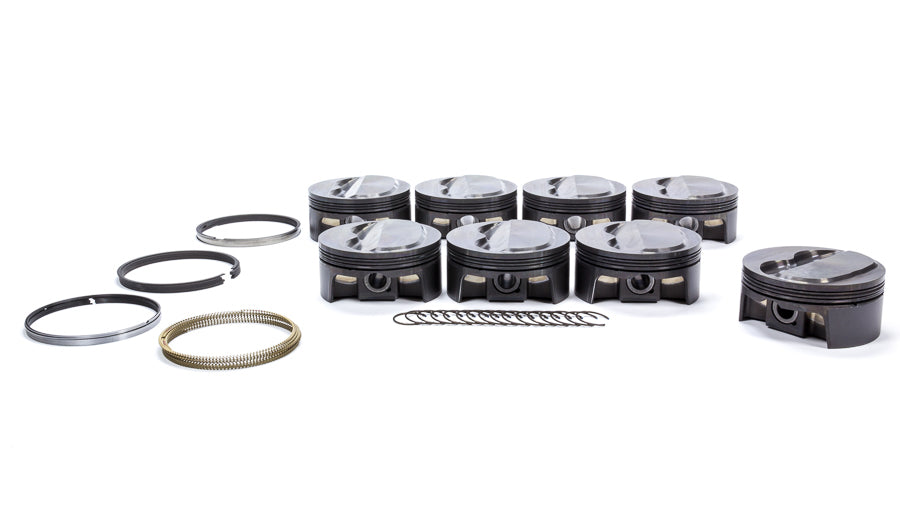 MAHLE PISTONS 930212525 SBC PowerPak Domed Piston Set 4.125 Inch Bore with Forged Construction and 1.125 Inch Compression Height