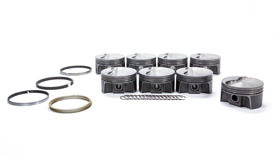 MAHLE PISTONS 930217698 LS1 PowerPak Forged Flat Top Piston Set for GM LS-Series 3.898-inch Bore