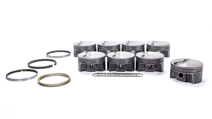 MAHLE Pistons 930217905 LS1 PowerPak Forged Flat Top Piston Set with 3.905 Inch Bore