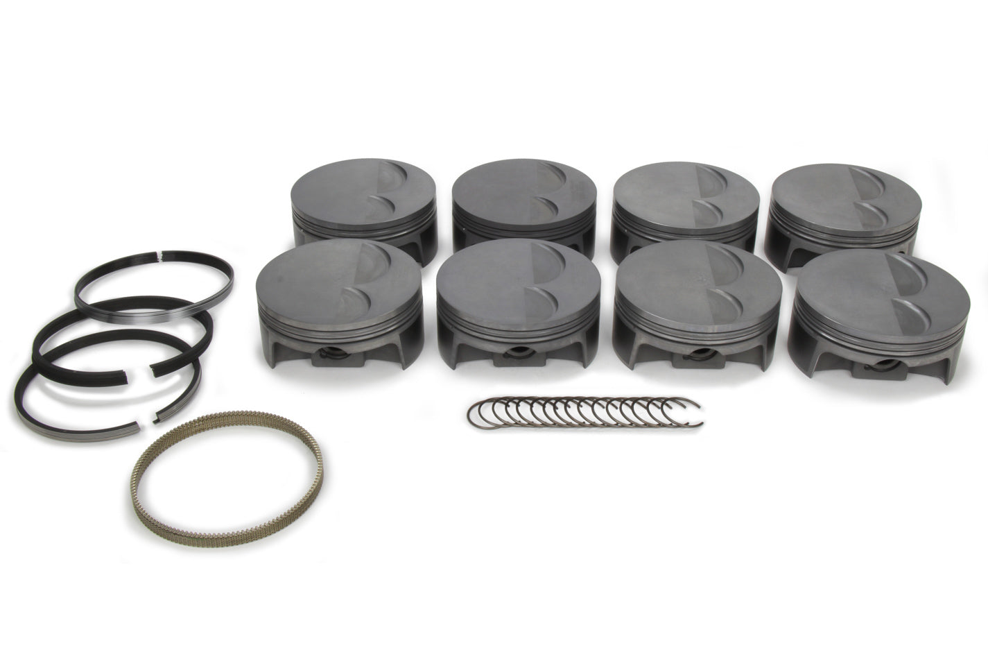 MAHLE Pistons LS7 PowerPak Flat Top Piston Set with 4.125 Inch Bore for GM LS-Series Engines