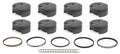 MAHLE Pistons LSX PowerPak Forged Flat Top Piston Set 4.185 Inch Bore with 1.050 Inch Compression Height