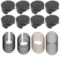 MAHLE Pistons 930227730 GM LS PowerPak Flat Top Forged Piston Set 4.030 Inch Bore