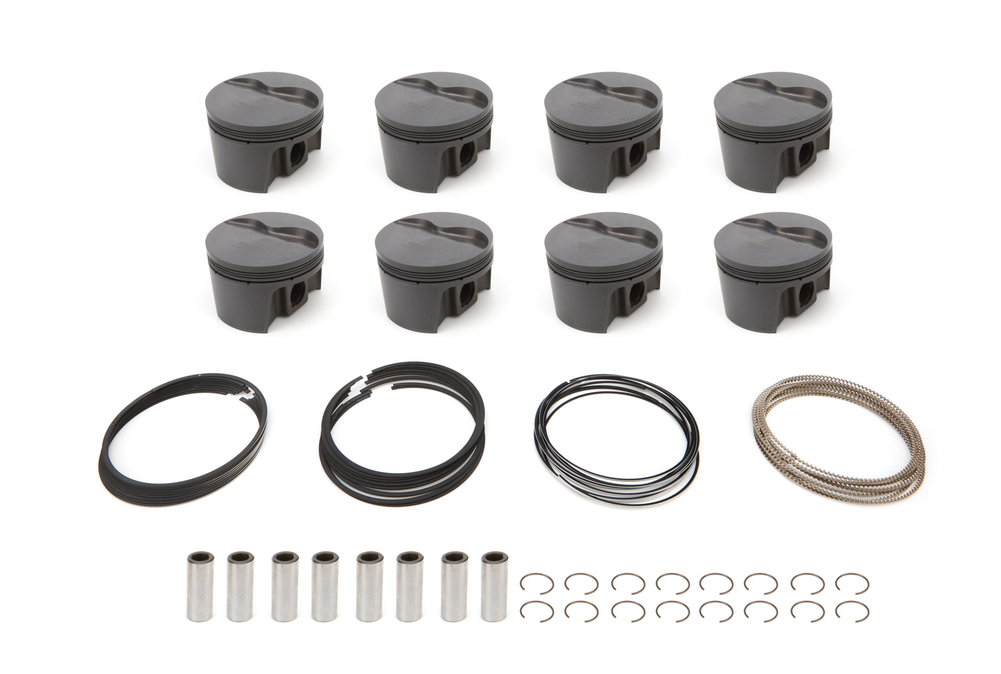 MAHLE PISTONS SBF FT PowerPak Forged Flat Top Piston Set 4.030 Inch Bore with 1.775 Inch Compression Height