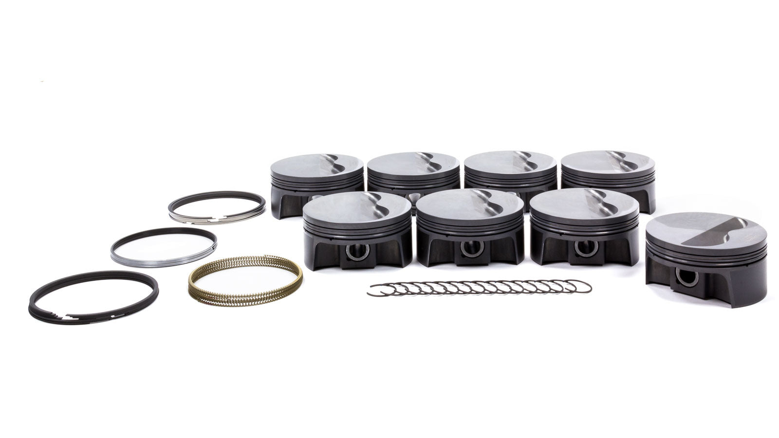MAHLE PISTONS 930244425 PowerPak Forged Flat Top Piston Set for Small Block Ford 4.125 Inch Bore