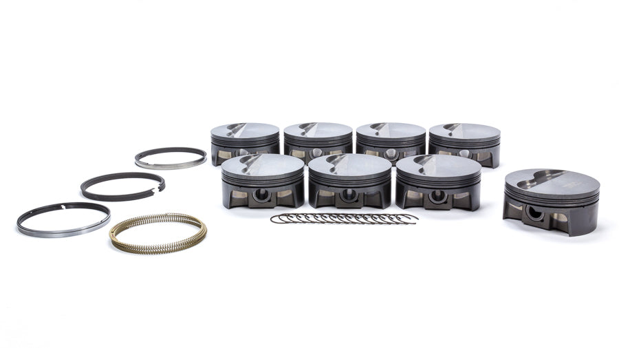 MAHLE PISTONS 930244730 SBF PowerPak Forged Flat Top Piston Set for Small Block Ford, 4.030 Inch Bore