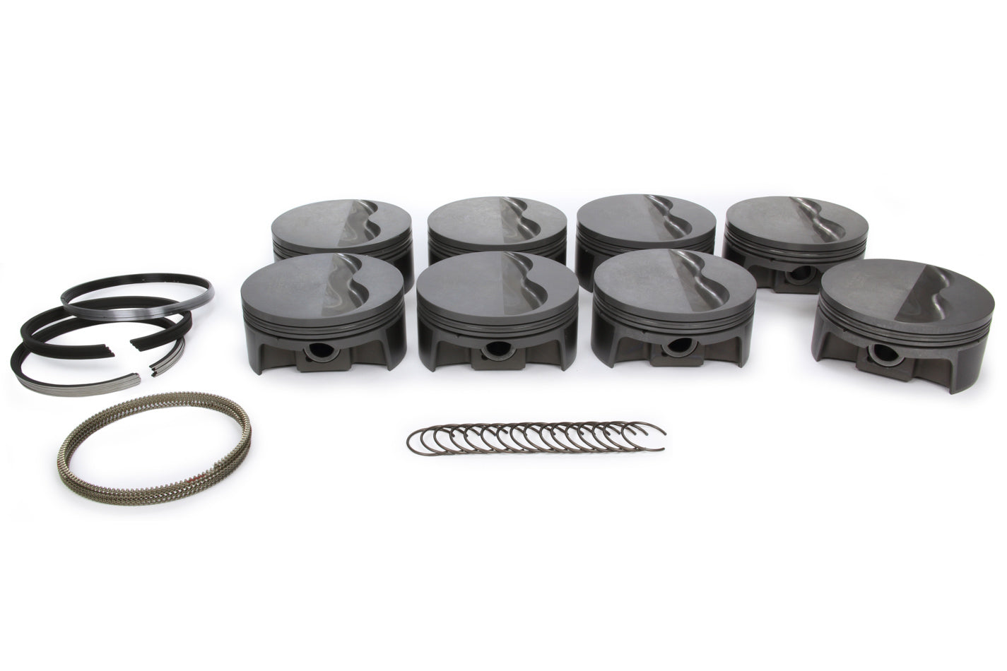 MAHLE Pistons SBF PowerPak Forged Flat Top Piston Set for Small Block Ford 4.035 Inch Bore