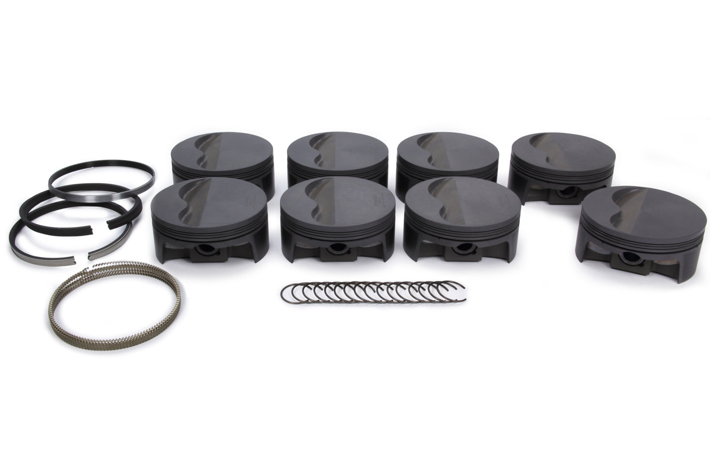 MAHLE Pistons 930244825 PowerPak Flat Top Piston Set for Small Block Ford 4.125 Inch Bore