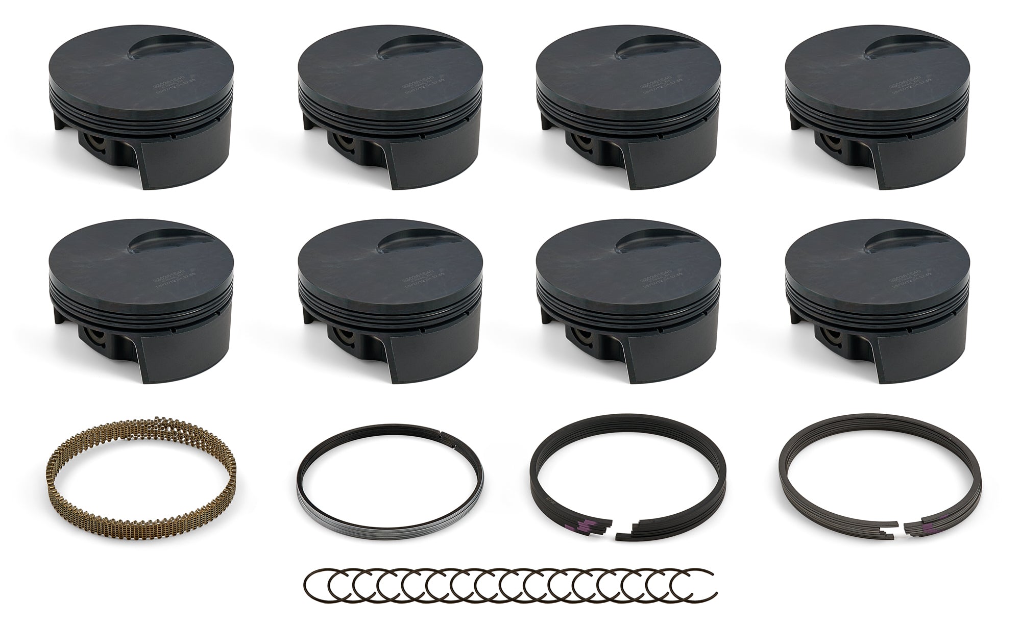 MAHLE Pistons BBF FT PowerPak Piston Set 4.440 Inch Bore -3.3cc