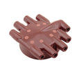 Mallory 221B Marine Distributor Cap with Brass Terminal Sockets and Clamp Down Design