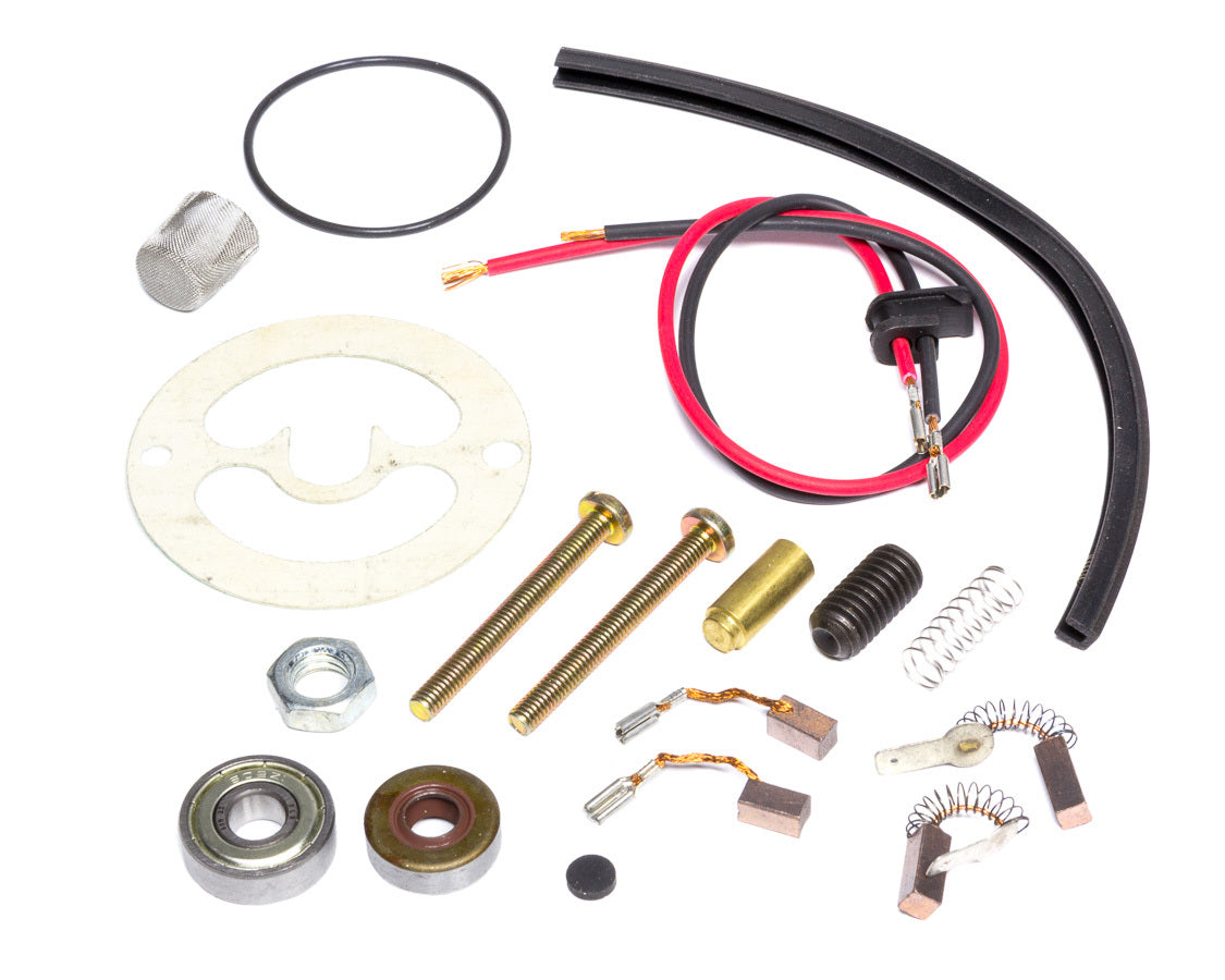Mallory 29809 Fuel Pump Service Kit for 60FI, 110, 140 Series with Seals, Gaskets, Bearing, Brushes, and Hardware