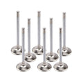 Manley 11305-8 Race Master Exhaust Valves, 1.600 Inch Head Diameter, 0.311 Inch Valve Stem, 5.404 Inch Length, Stainless Steel, Set of 8 for Small Block Chevy