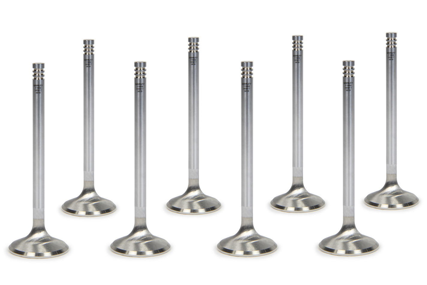 Manley 11669-8 Exhaust Valve Set for Mopar 6.1L Hemi, Race Series, 1.595 Inch Head Diameter