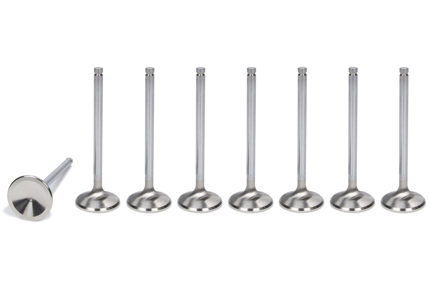 MANLEY 12331B-8 Race Series Exhaust Valves for Mopar 6.4L Hemi, 1.654 Inch Head Diameter, 0.312 Inch Valve Stem Diameter, 5.100 Inch Length, Stainless Steel, Set of 8