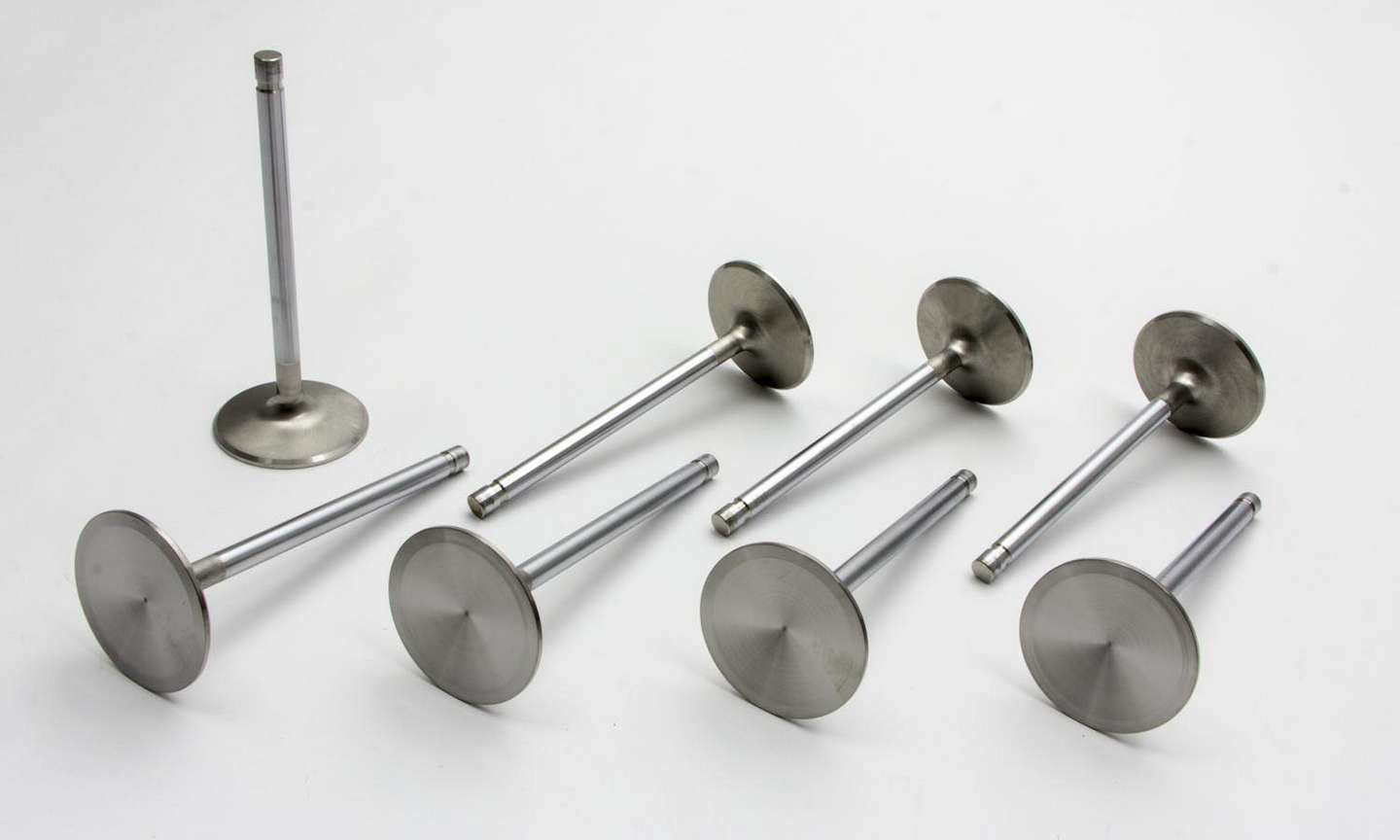Manley 12337-8 Exhaust Valve Set for Small Block Chevy AFR Heads, 1.600 Inch Head Diameter, 0.3136 Inch Valve Stem, 5.050 Inch Length, Stainless Steel, Severe Duty