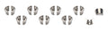 Manley 13161T-8 Titanium Valve Locks, 10 Degree, 11/32 Inch Valve Stem, Set of 8