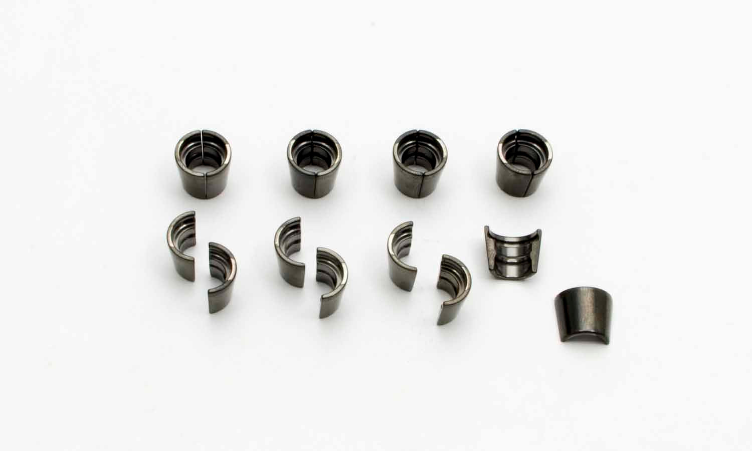 MANLEY 13361-8 Bead-Loc Style 7 Degree Valve Locks for 11/32 Inch Valve Stems, Steel Black Oxide, Set of 8