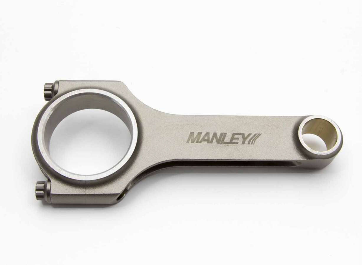 Manley Connecting Rods SBC 4340 H-Beam 6 Inch Length with Bushed Cap Screws and 8740 Steel Bolts