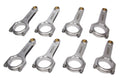 Manley 15051R-8 GM LS Series 6.125 Inch Forged Steel H-Beam Connecting Rod Set with ARP2000 Bolts