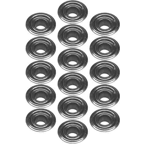 Manley Valve Spring Retainers 23652TS-16, 7 Degree, 0.865 Inch OD Step, 1.255 Inch for Single Spring, Steel, Set of 16