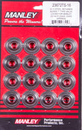 MANLEY Super 7 H-13 Lightweight Valve Spring Retainers for Dual Spring Applications, 1.125 Inch OD, Steel, Natural Finish, Set of 16