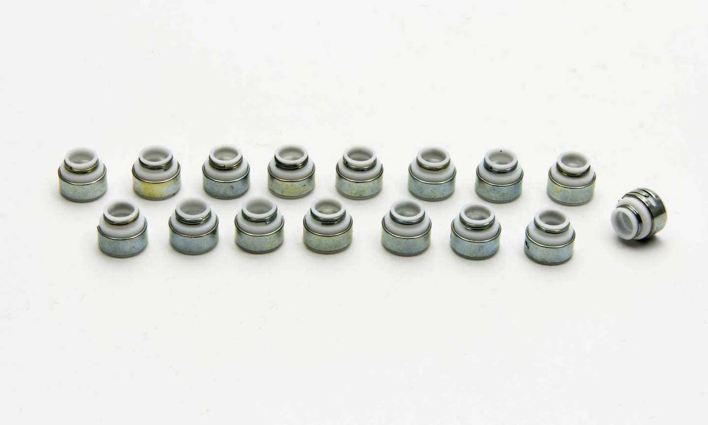 Manley 24037-16 Teflon Valve Stem Seals for 11/32 Inch Valve Stems, 0.500 Inch Guide Diameter, Set of 16