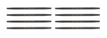 Manley 25176-8 Moly Pushrods 7/16 Inch Diameter 9.85 Inch Length Set of 8