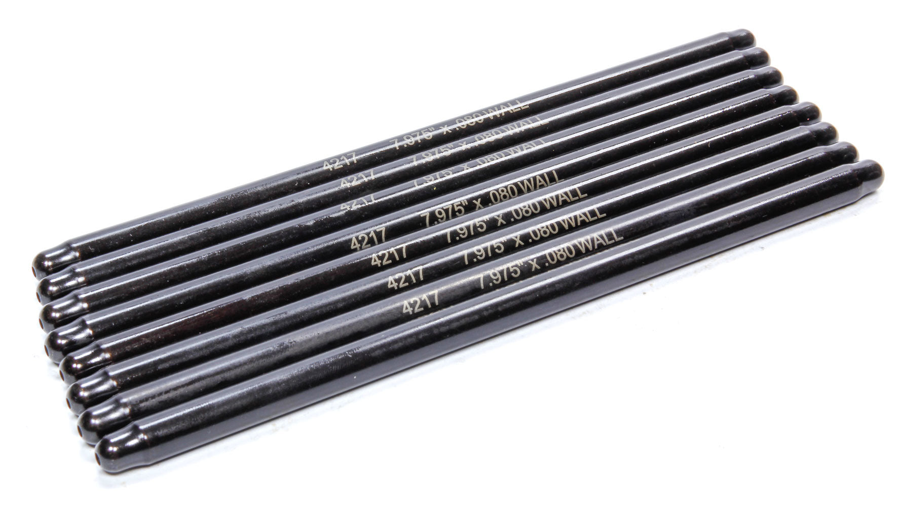 MANLEY 25809-8 Moly Pushrods, 7.975 Inch Length, 3/8 Inch Diameter, Chrome Moly Steel