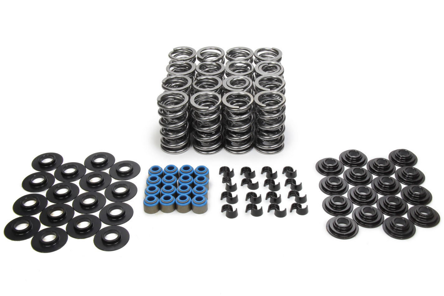 Manley 26362134KS Chevy LS Series Dual Valve Spring Kit with 379 lb/in Spring Rate and Chromoly Retainers