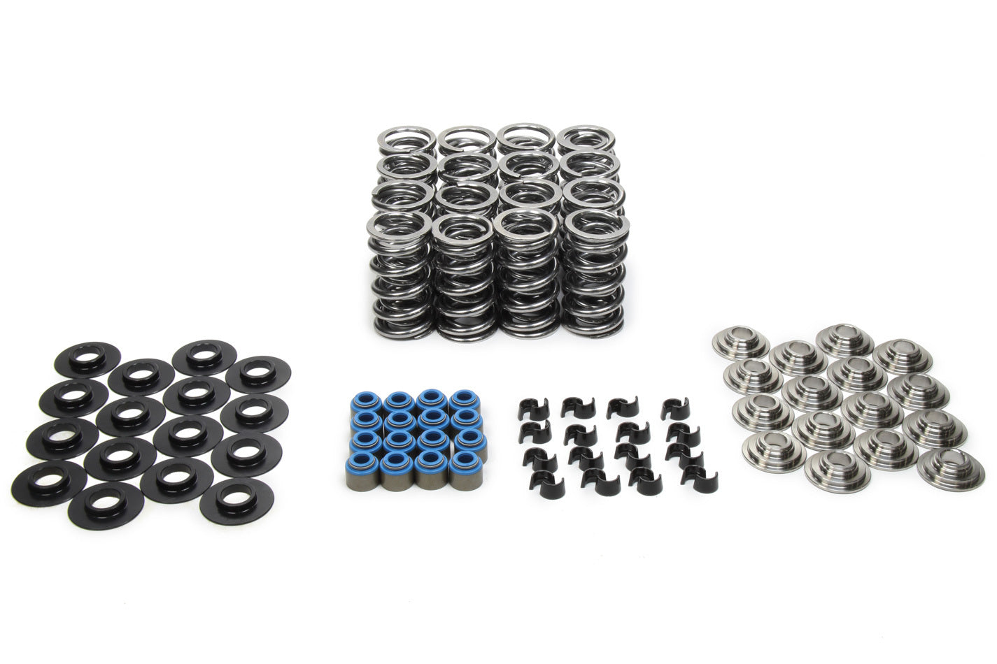 Manley 26362334KS Chevy LS-Series Valve Spring Kit with Titanium Retainers, 1.295 Inch Outer Diameter, Dual Spring, 379 lb/in Spring Rate