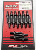 Manley 42103-16 Rocker Arm Stud Set for Chevy and Ford V8 Engines, 7/16 Inch Base Thread, 7/16 Inch Top Thread, 1.76 Inch Effective Length, Chromoly Material