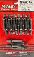 Manley 42106-16 Rocker Arm Stud Set for Small Block Chevy and Ford, 3/8 Inch Thread, Chromoly, Pack of 16