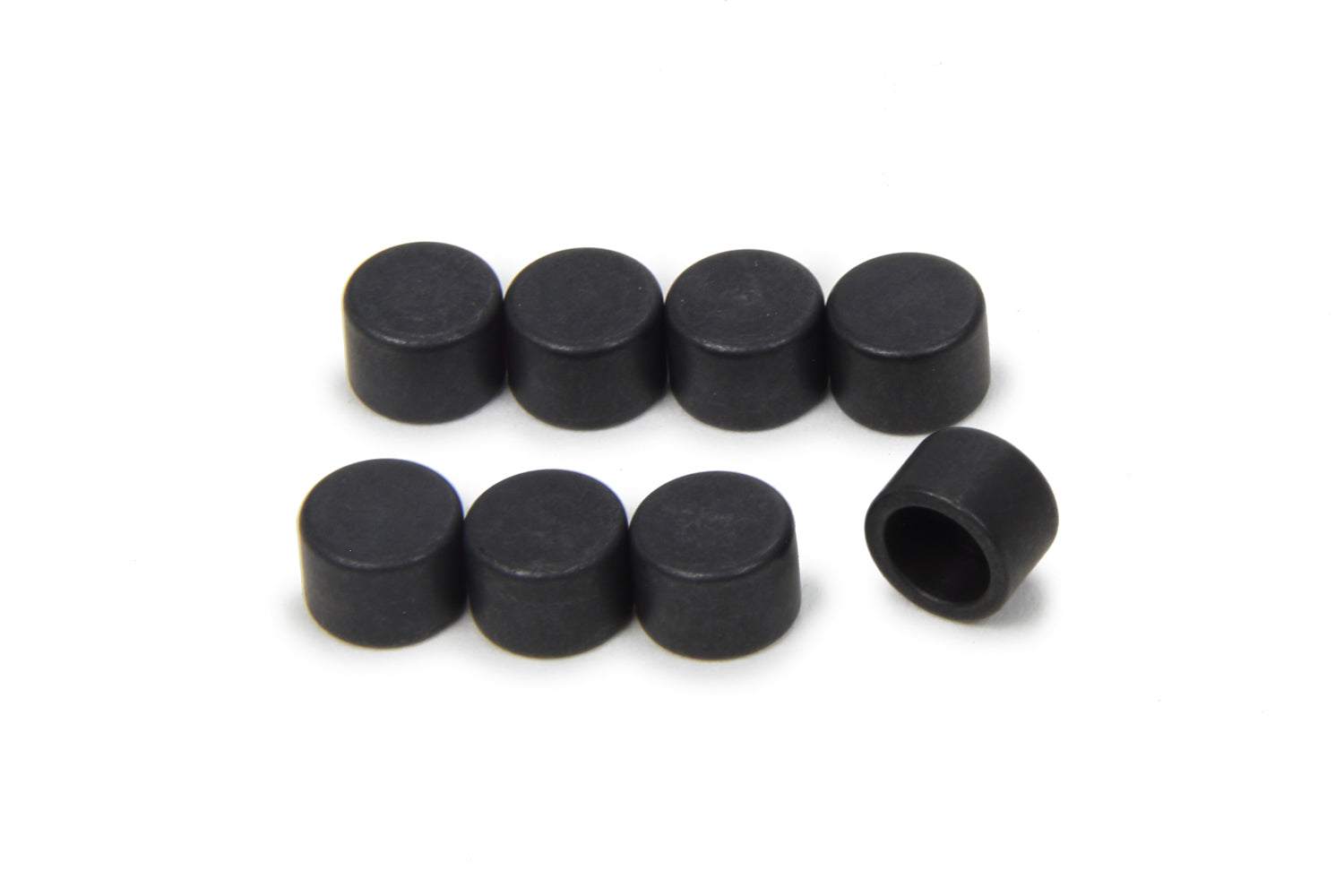 MANLEY Valve Lash Cap 42118-8, 0.080 Inch Thick, 7mm Valve Stems, Steel, Non-Rotating, Natural Finish, Set of 8