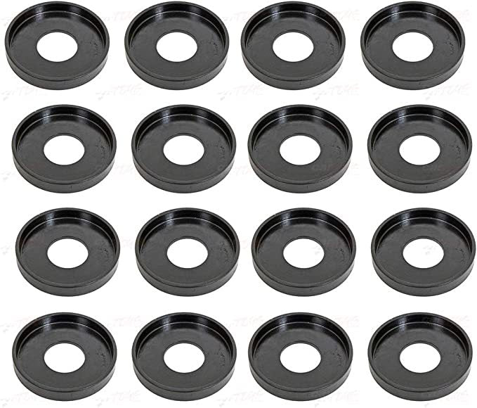 Manley Valve Spring Locator Set of 16 for Automotive Engines, Outside Diameter 1.240 Inches, Steel with Black Oxide Finish