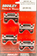 MANLEY 42151-8 Pushrod Guide Plate for Small Block Chevy, 5/16 Inch, Steel, Black Oxide, Set of 8