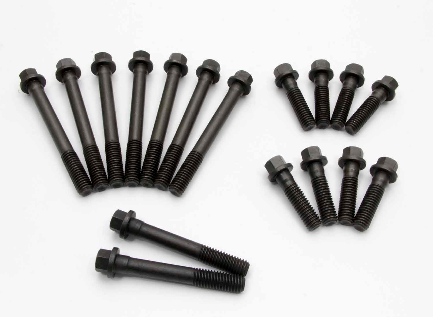 MANLEY 42171 Small Block Chevy Cylinder Head Bolt Kit, Steel Hex Head, Natural Finish