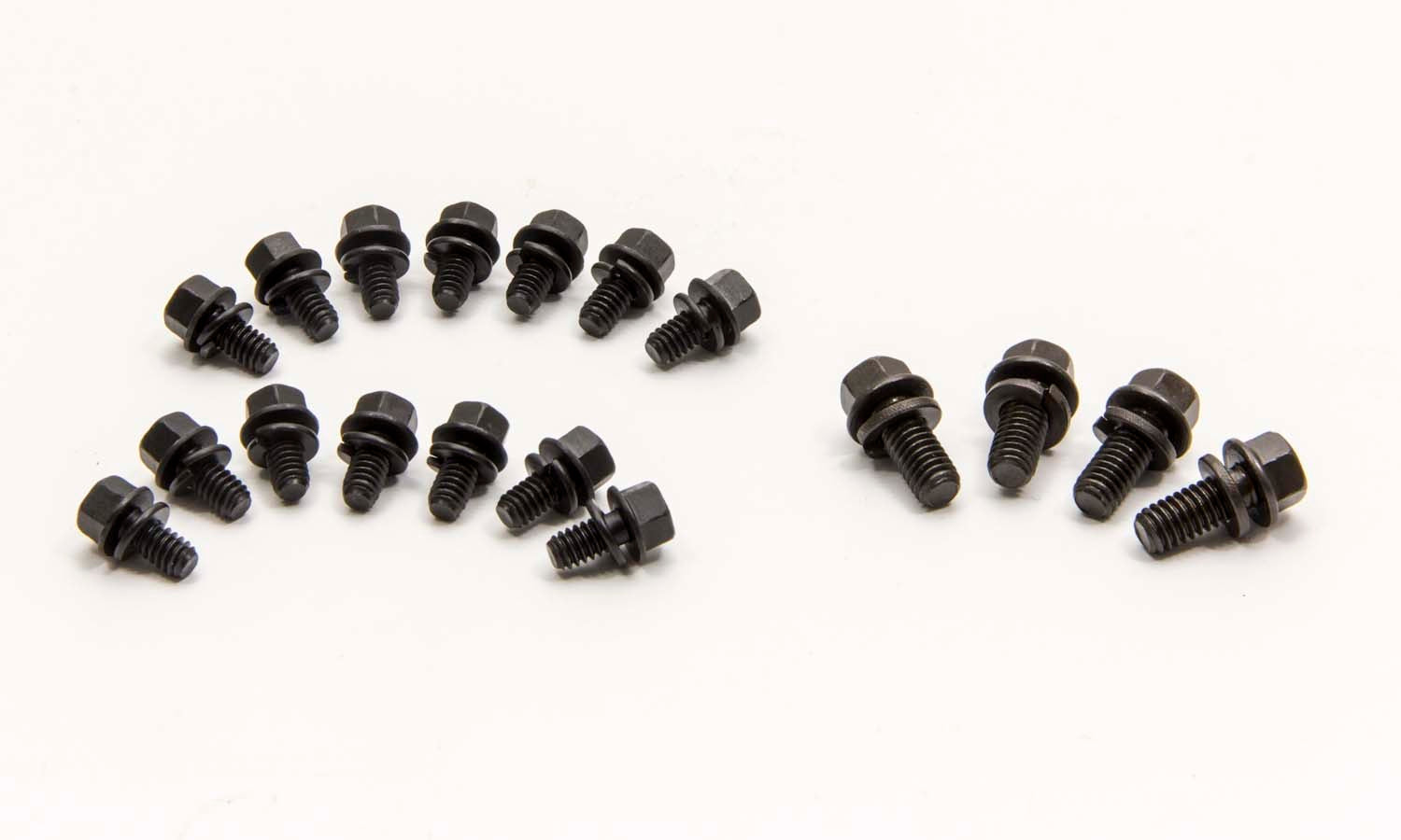 MANLEY 42173 Oil Pan Bolt Kit for Small Block Chevy, Steel Hex Head, Black Oxide Finish