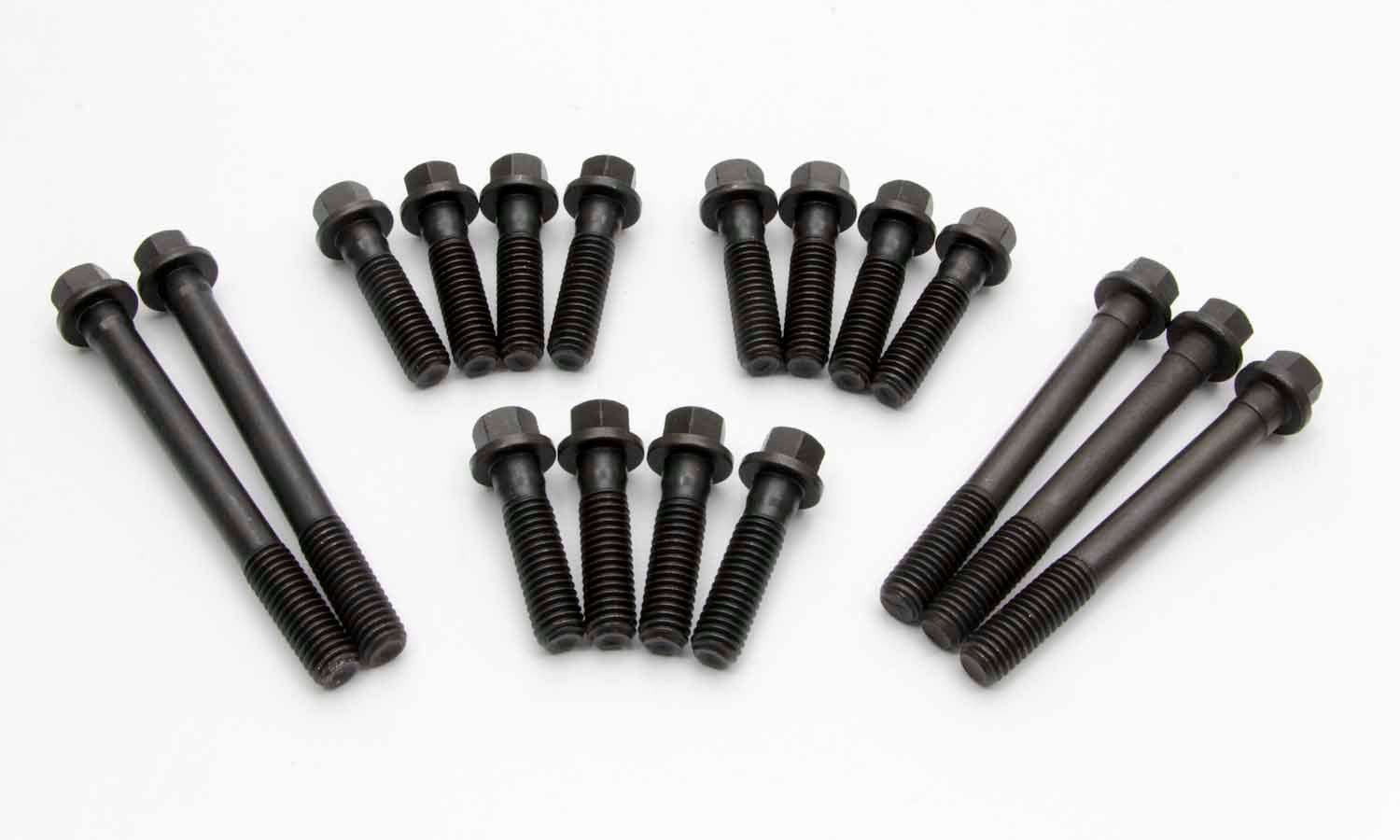 MANLEY 42198 BBM Head Bolts for Mopar 440 Indy Head, Hex Head, Steel, Natural Finish