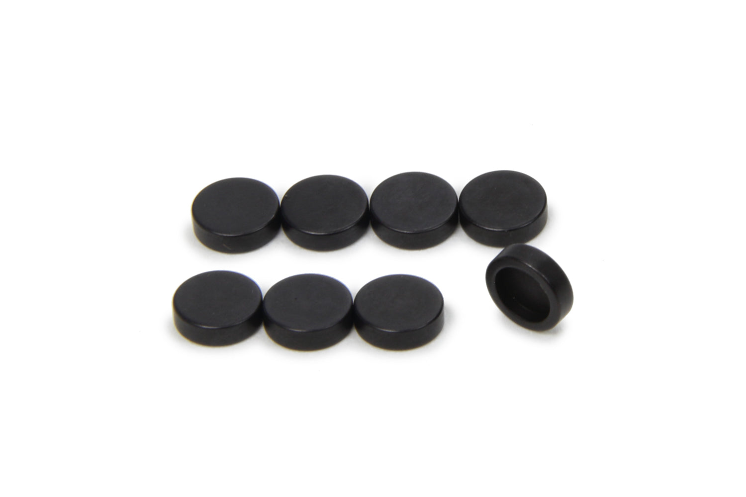 MANLEY Valve Lash Cap 42263-8, 0.040 Inch Thickness, for 5.5 mm Valve Stems, Steel, Natural Finish, Set of 8