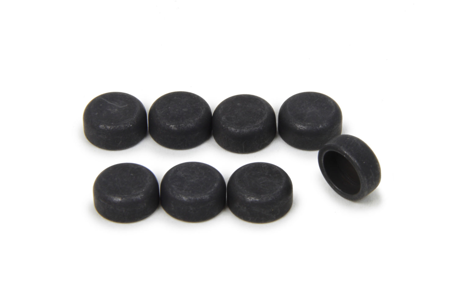 Manley Valve Lash Cap 42300-8, 0.080 Inch Thickness, 5/16 Inch Valve Stems, Non-Rotating Steel, Natural Finish, Set of 8